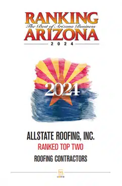 Ranking Arizona award — Allstate Roofing Inc., Top Ten Ranking No. 2 Roofing Contractors
