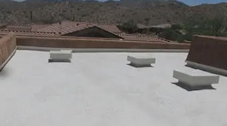 Foam roof systems installed by Allstate Roofing Inc.